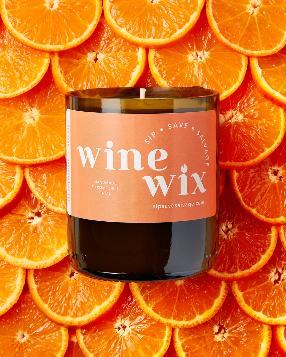 Citron & Mandarin Candle Wine Wix Candles